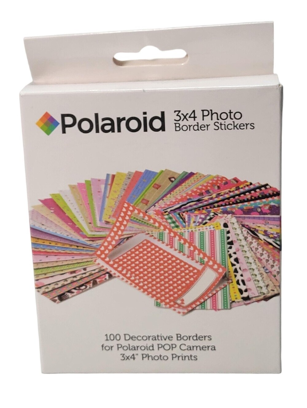 100x Polaroid 3x4 Photo Border Stickers Decorative for POP Camera 3x4" New